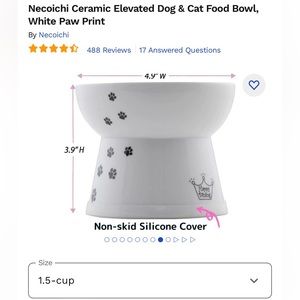 Two Ceramic Cat Bowls